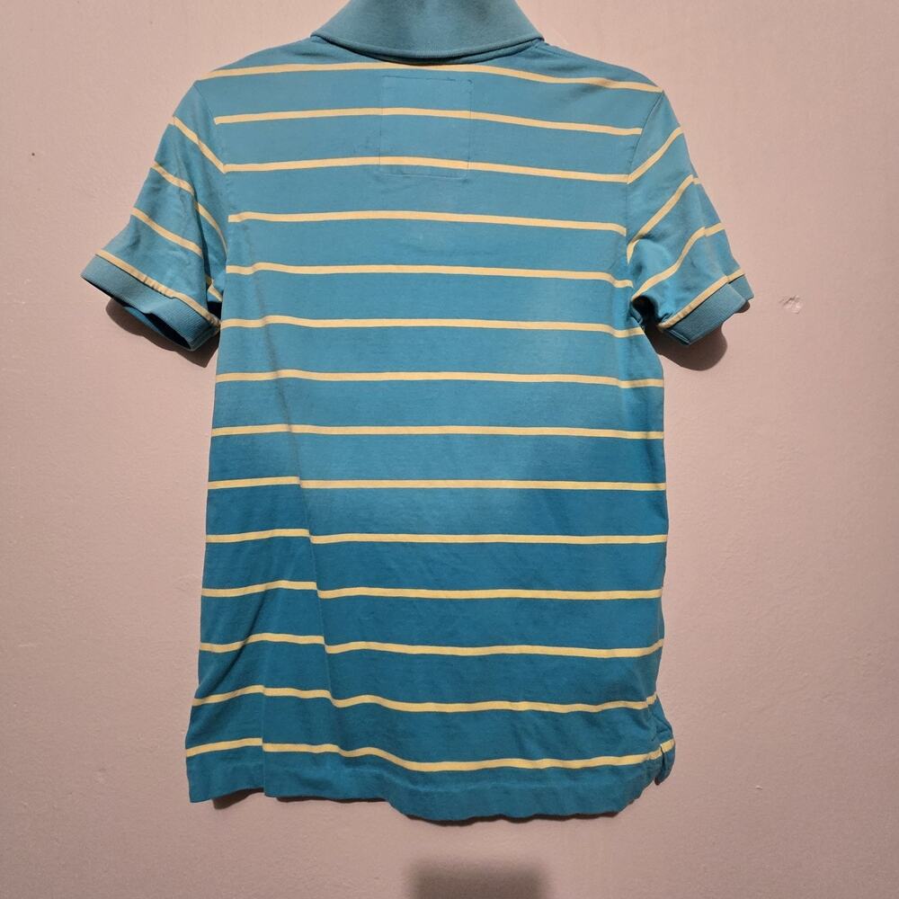Vtg 90s Y2K Lot Of 4 Polo Shirt Mens SM Rugby Striped Plain Preppy Distressed - Picture 7 of 16